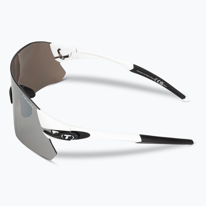 Tifosi Rail weiß schwarz/rauch/ac rot/klar Fahrradbrille 5