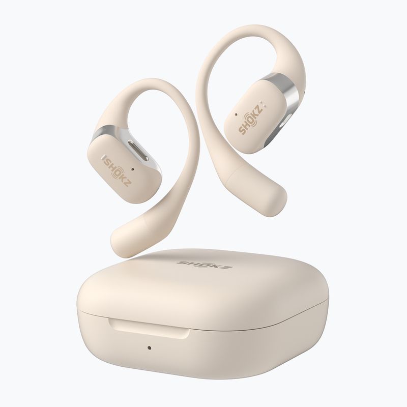 Drahtlose Kopfhörer Shokz OpenFit beige 2
