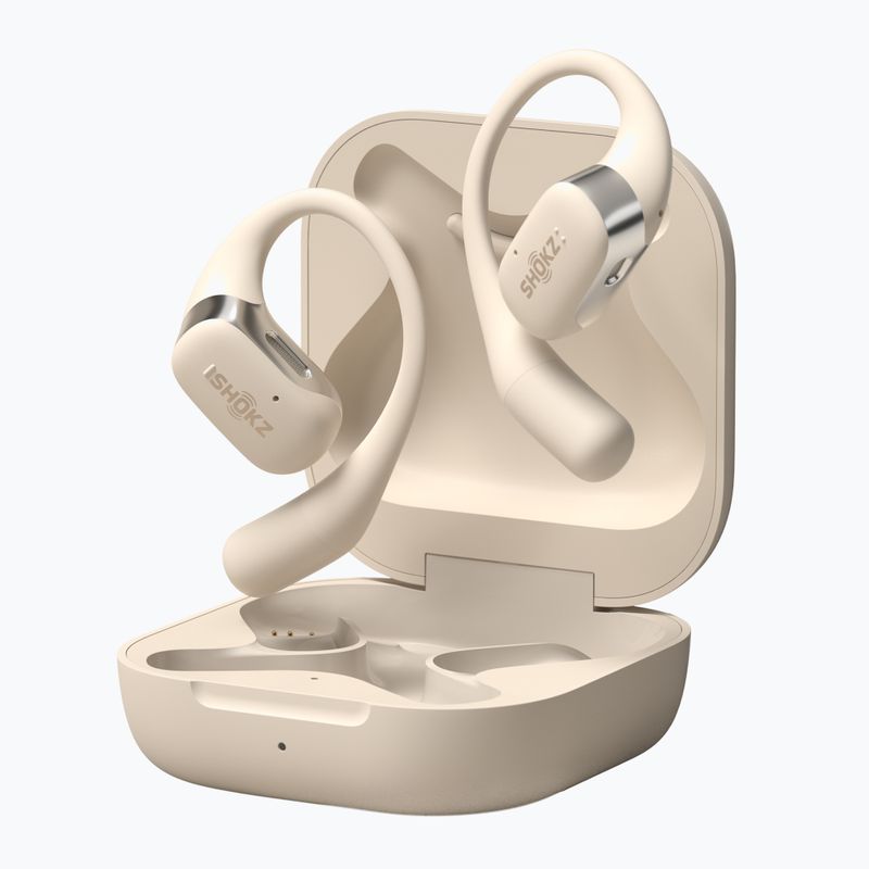 Drahtlose Kopfhörer Shokz OpenFit beige 4
