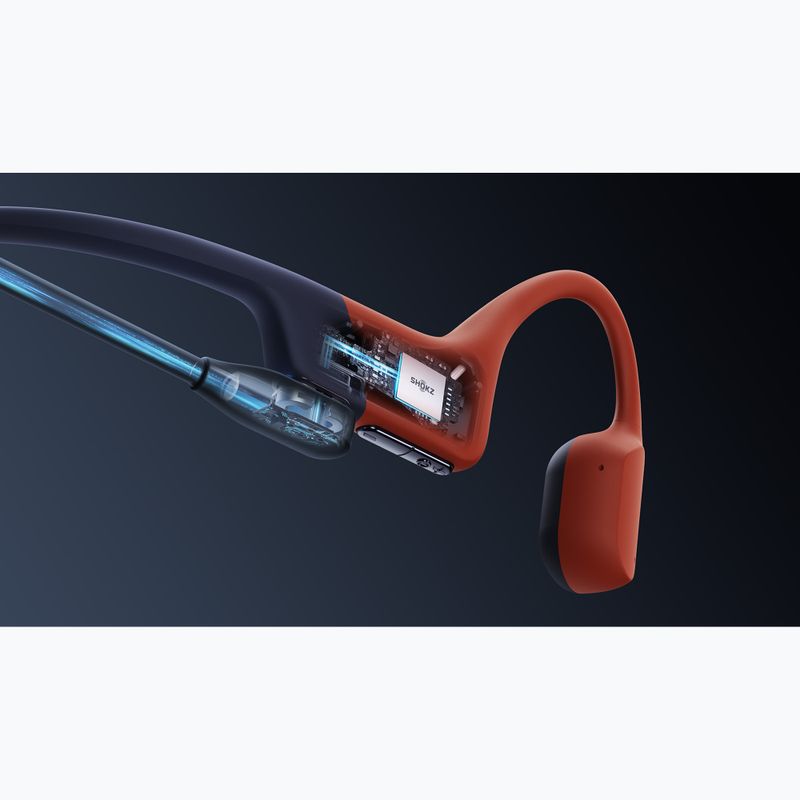 Drahtlose Kopfhörer Shokz OpenSwim Pro red 17
