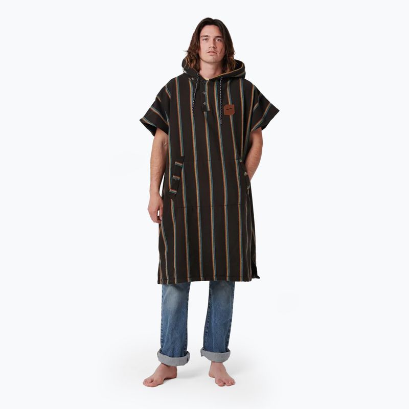 Slowtide Baja Stripe schwarzer Poncho 4