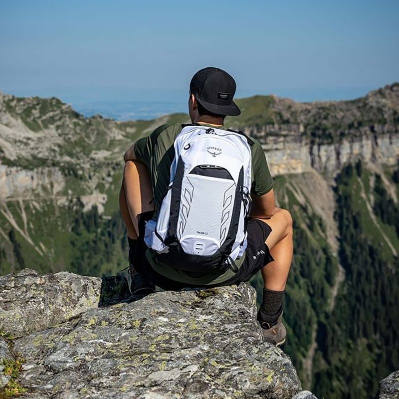Herren Wanderrucksack Osprey Talon 22 l weiß / schwarz 10