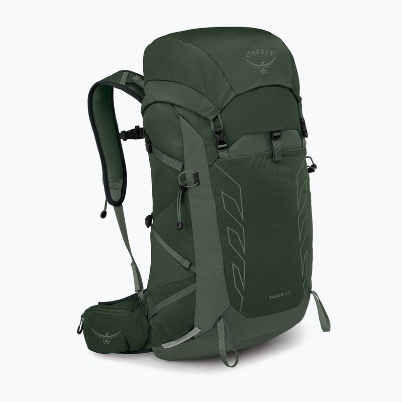 Wander Rucksack Herren Osprey Talon 33 l green canopy/ pine leaf