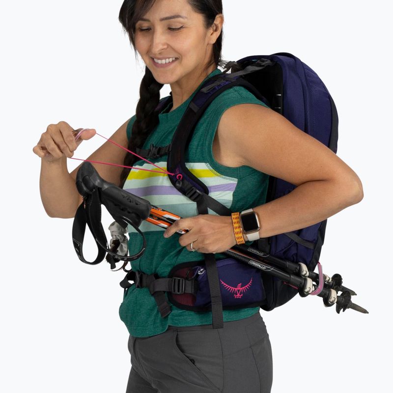 Wander Rucksack Damen Osprey Tempest 11 l deep fig/ hotspot pink 7