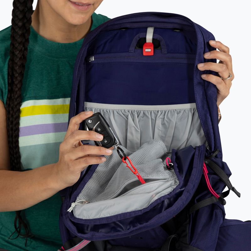 Wander Rucksack Damen Osprey Tempest 11 l deep fig/ hotspot pink 9