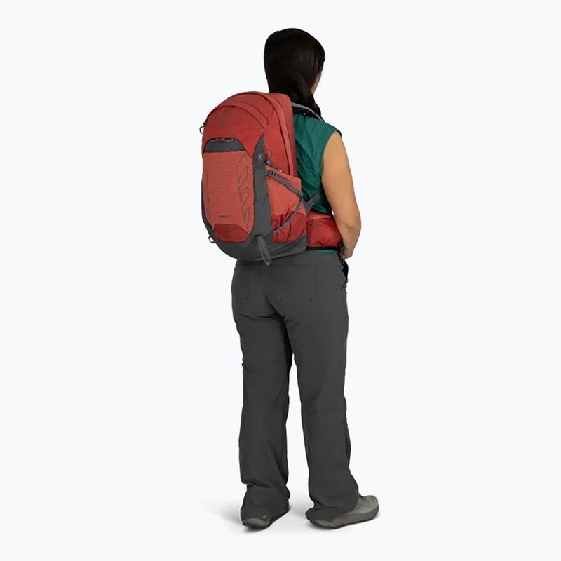 Osprey Tempest 22 l rot Pampas / Kohle grau Frauen Wandern Rucksack 4