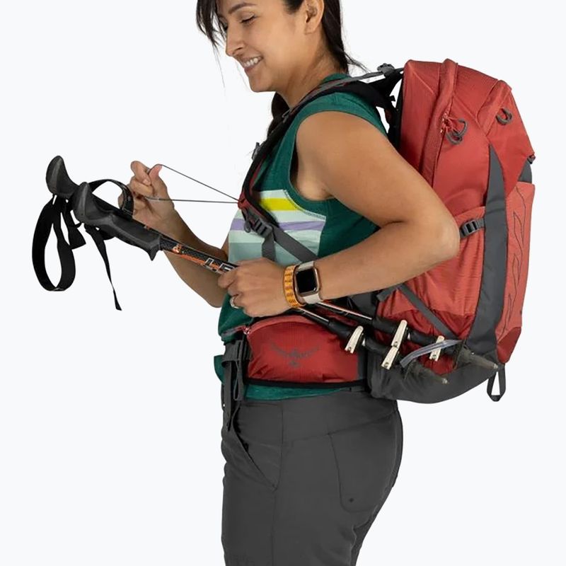 Osprey Tempest 22 l rot Pampas / Kohle grau Frauen Wandern Rucksack 6