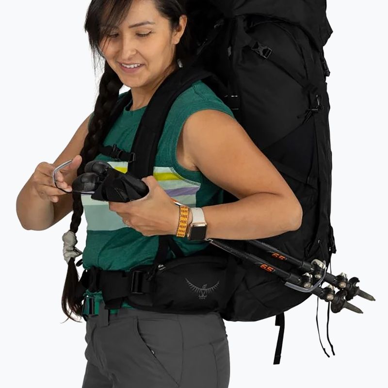 Damen-Trekking-Rucksack Osprey Tempest 44 l schwarz / kohlegrau 9
