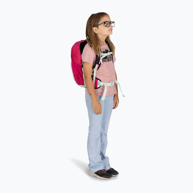 Wander Rucksack Kinder Osprey Talon Jr 11 l hotspot pink 7