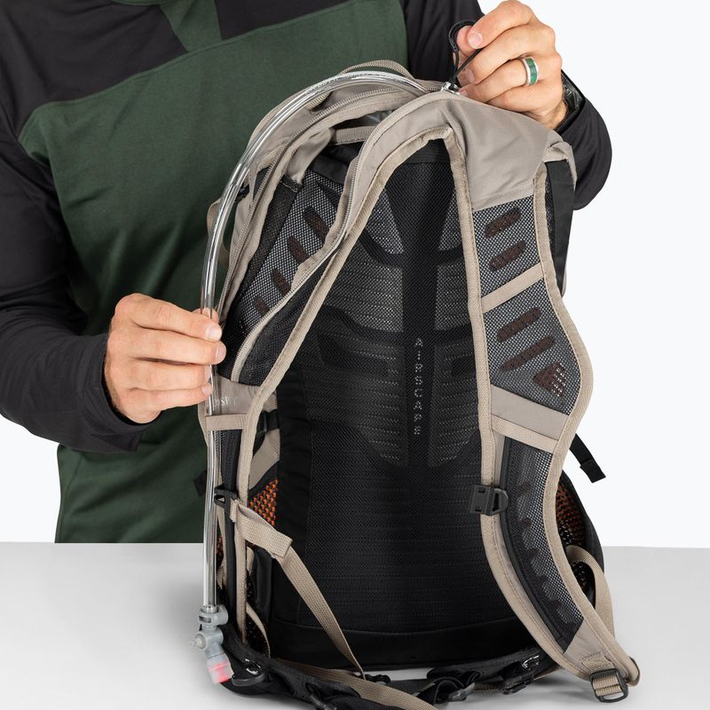 Osprey Raptor 14 Fahrrad Rucksack + 2,5 Liter Tank Giebel grau 14