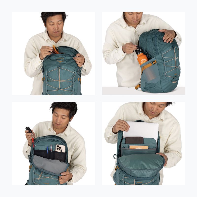 Stadtrucksack Osprey Quasar 26 l blue heather 13