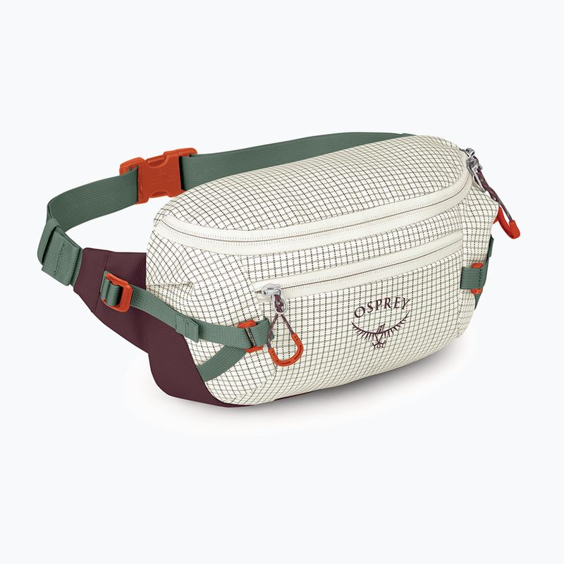 Bauchtasche Osprey Transporter Waist Pack 3 l mystery white/moody burgundy 2