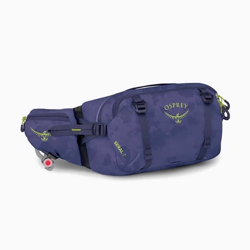 Bauchtasche Gürteltasche Osprey Seral 7 l mit Trinkblase 1.5 l botswana purple dust print 2