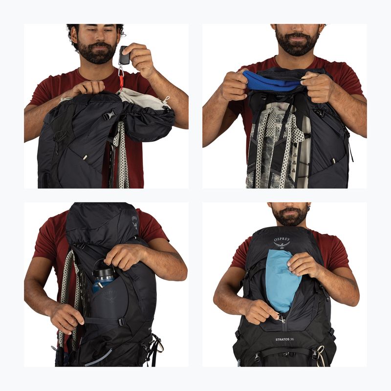 Wanderrucksack Herren Osprey Stratos 36 l raven black 14