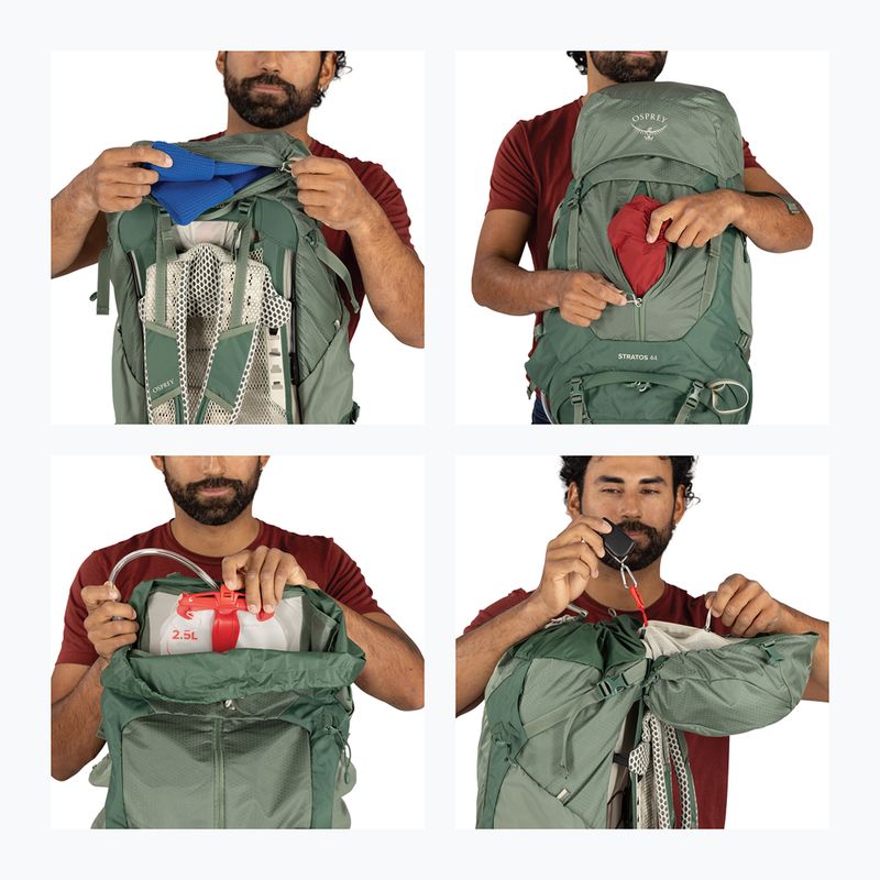 Wanderrucksack Herren Osprey Stratos 44 l pine leaf 14