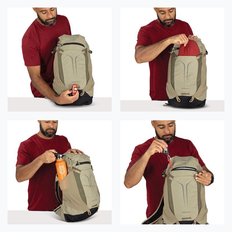 Tourenrucksack Osprey Sportlite 22 l olive tan 12