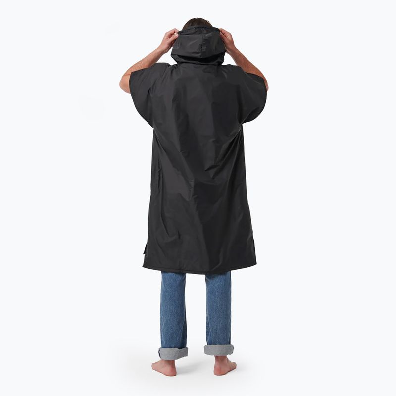 Slowtide wasserdichter Poncho schwarz 2