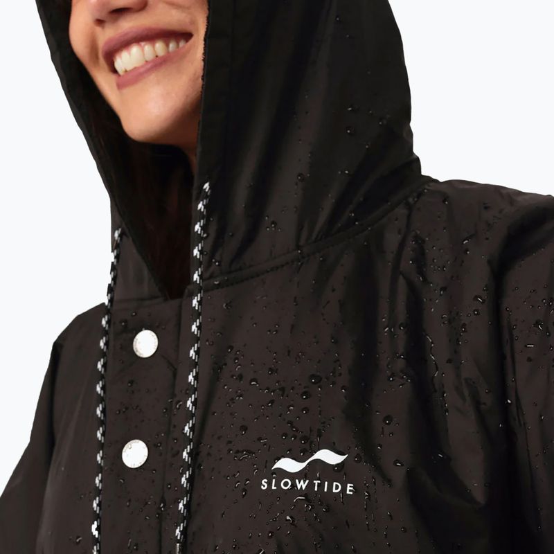 Slowtide wasserdichter Poncho schwarz 3