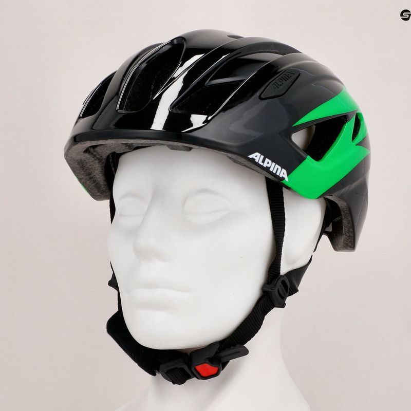 Fahrradhelm für Kinder Alpina Pico black/green gloss 9