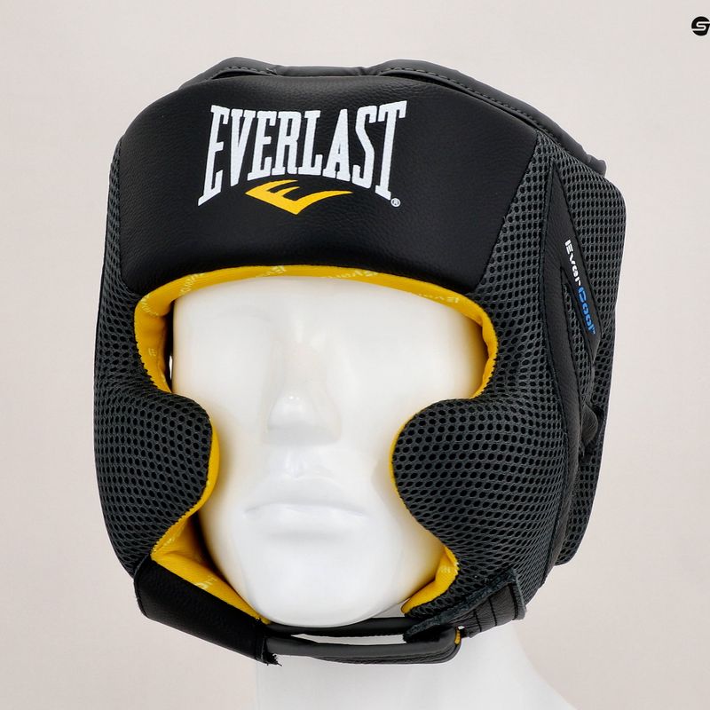 EVERLAST C3 Boxhelm Evercool Pro Premium Leder schwarz EV3711 7