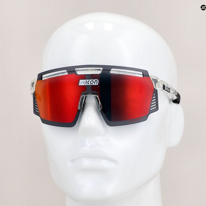 SCICON Aerowatt Kristallglanz/scnpp multimirror rot Fahrradbrille EY37060700 8