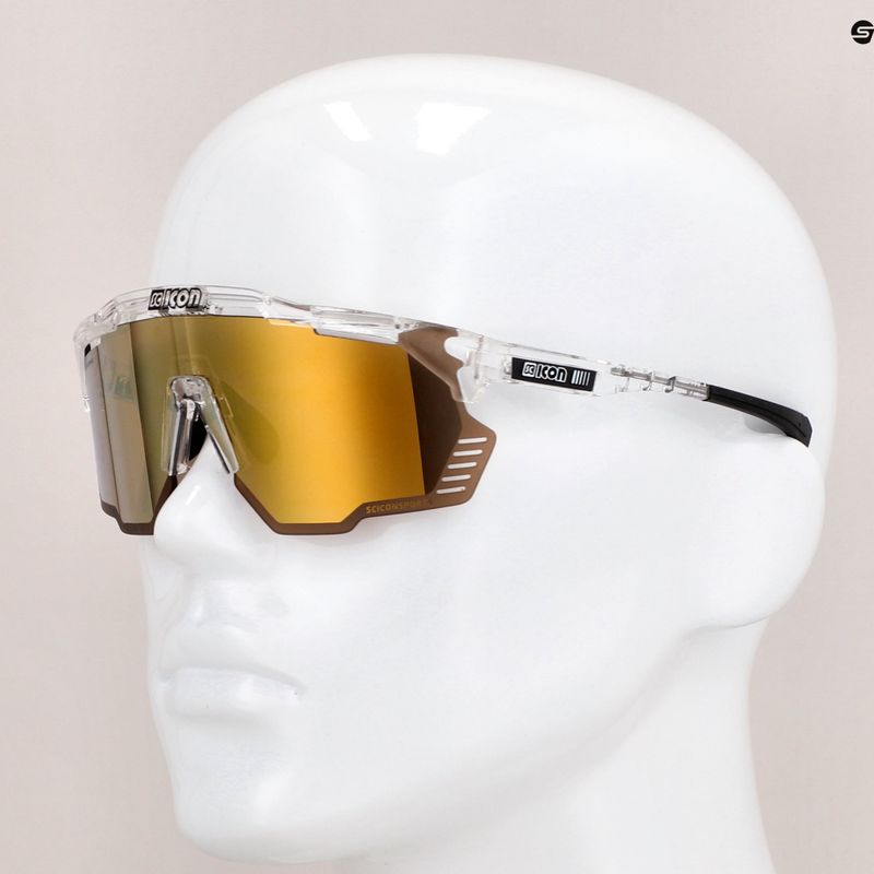 SCICON Aeroshade Kunken Kristallglanz/scnpp multimirror bronze Fahrradbrille EY31070700 9