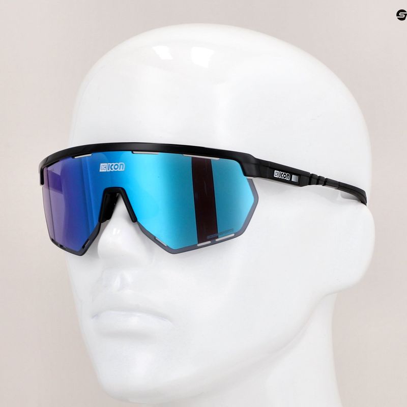 SCICON Aerowing schwarz glänzend/scnpp multimirror blau Fahrradbrille EY26030201 9