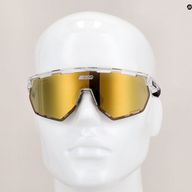 SCICON Aerowing Crystal Gloss/Scnpp Multimirror Bronze Fahrradbrille 9