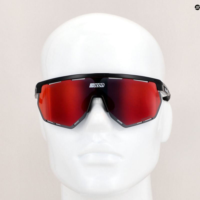 SCICON Aerowing schwarz glänzend/scnpp multimirror rot Fahrradbrille EY26060201 9