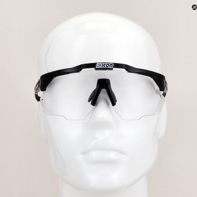 SCICON Aeroshade Kunken schwarz glänzend/scnpp photocromic silberne Fahrradbrille EY31010200 9