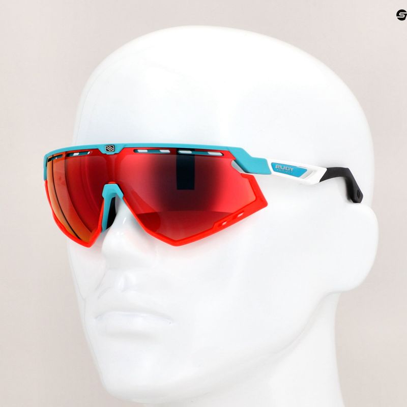 Rudy Project Defender Smaragd weiß matt / Multilaser rot Sonnenbrille SP5238230000 9