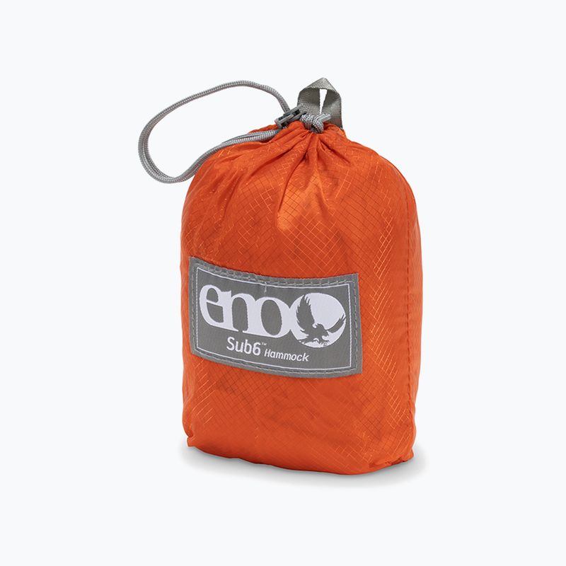 Trekking Outdoor Hängematte ENO Sub6 Ultralight orange 8