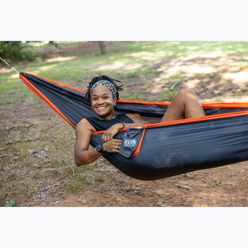 ENO SuperSub Ultralight anthrazit/orange Wanderhängematte 13