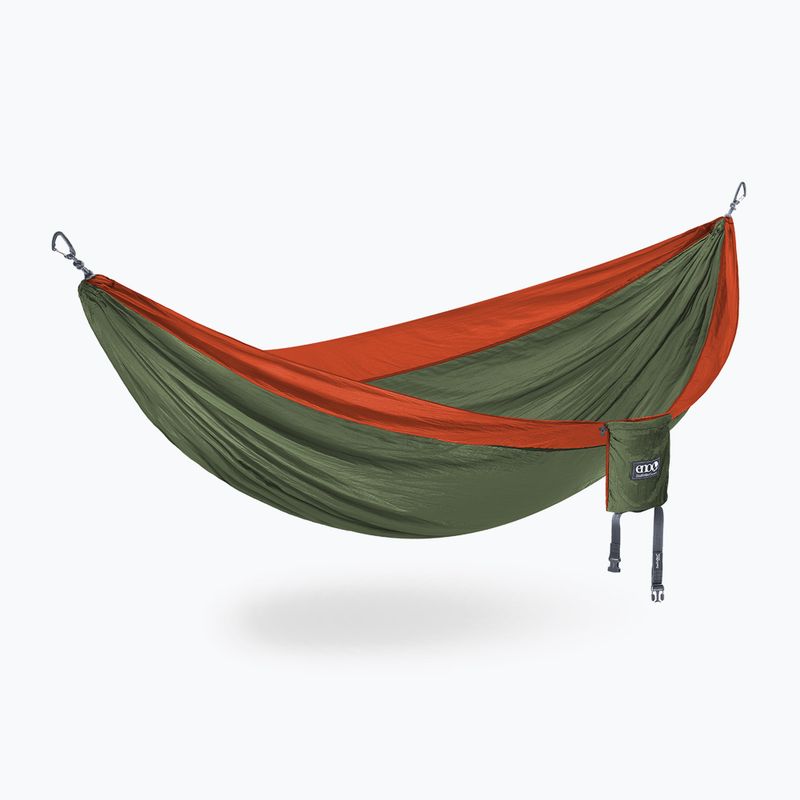 ENO Double Nest Wanderhängematte grün-orange DN006