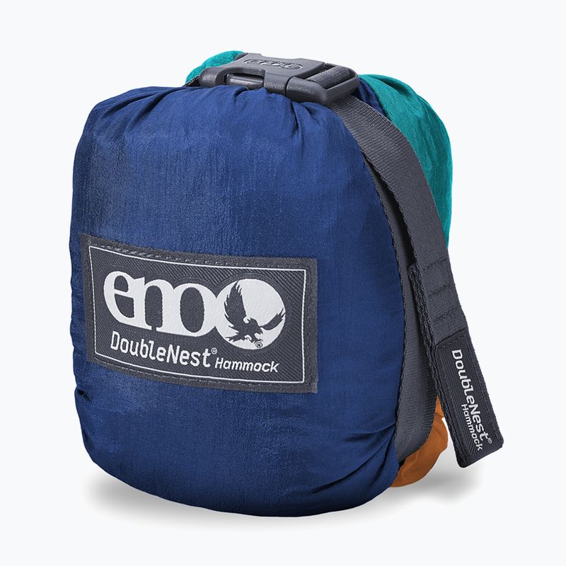 ENO DoubleNest Wanderhängematte aqua / saphir / amber 4