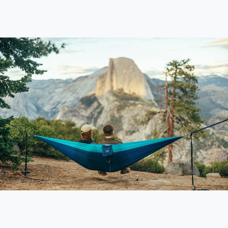 ENO DoubleNest Wanderhängematte aqua / saphir / amber 6