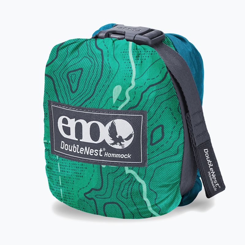 ENO DoubleNest Print Giving Back PCT topo pct/teal Wandern Hängematte 2