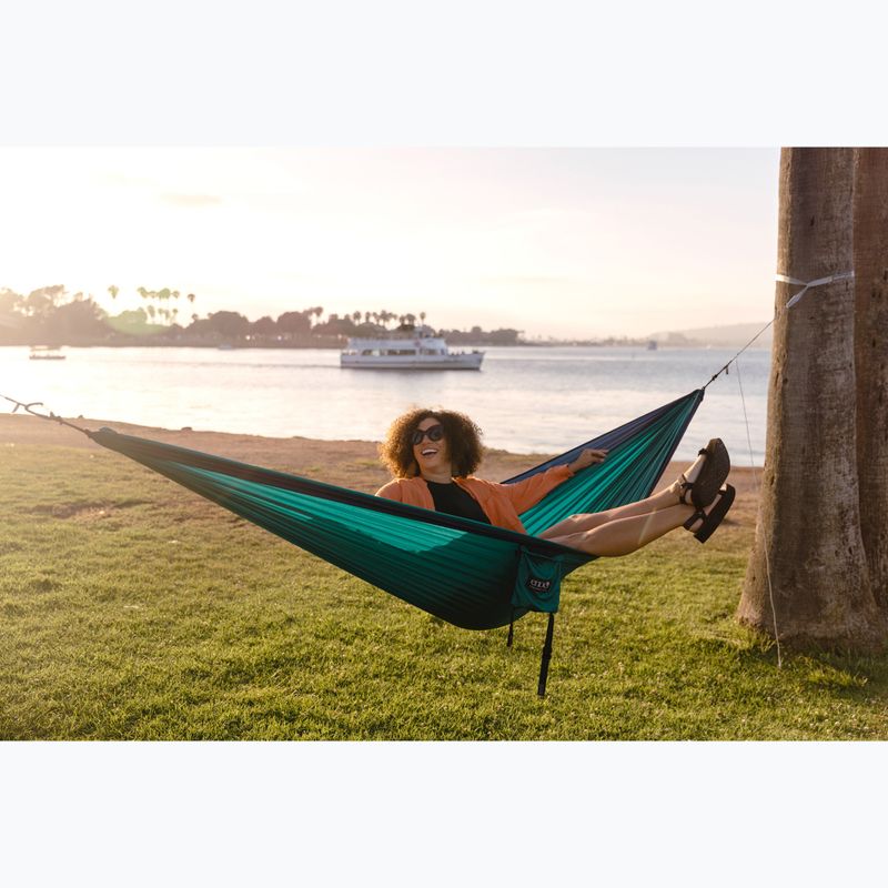 ENO SingleNest seafoam / navy Wanderhängematte 5