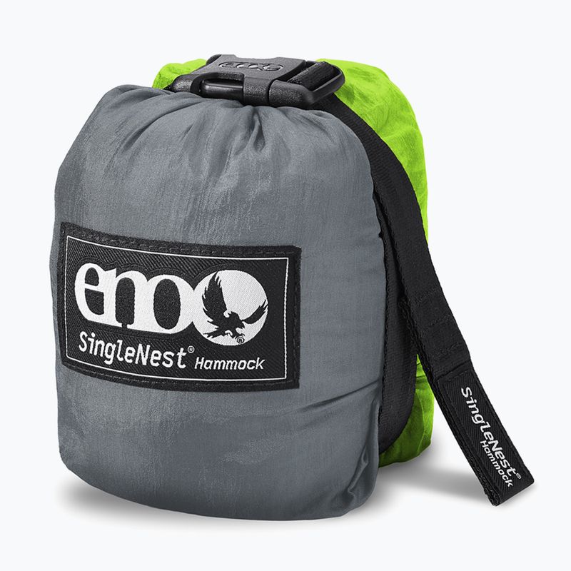 ENO SingleNest Wanderhängematte grau / chartreuse 4