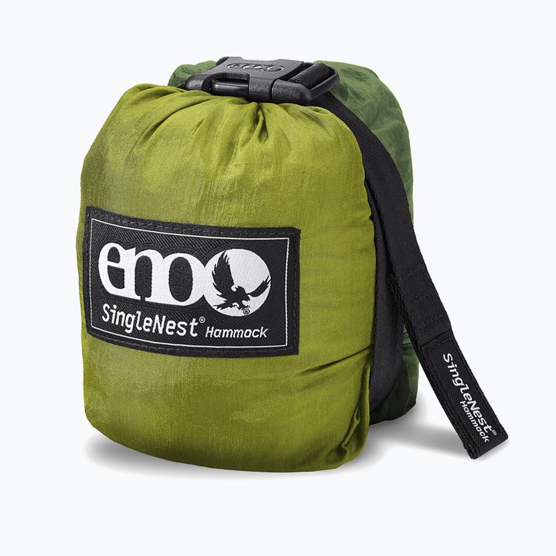 Trekking Outdoor Hängematte ENO Single Nest melon/olive 2