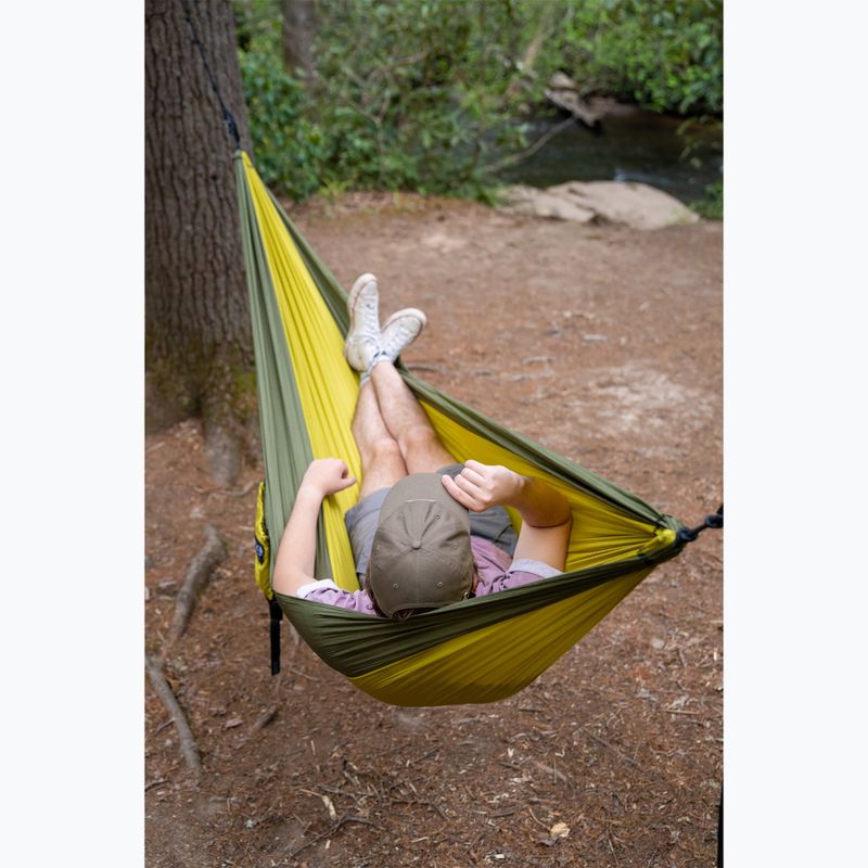 Trekking Outdoor Hängematte ENO Single Nest melon/olive 3