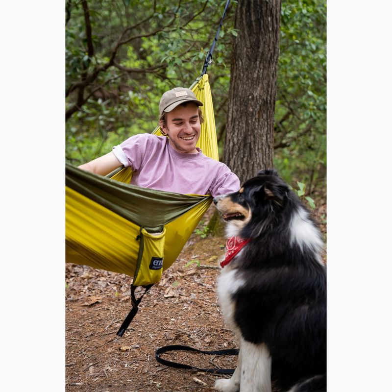 Trekking Outdoor Hängematte ENO Single Nest melon/olive 5
