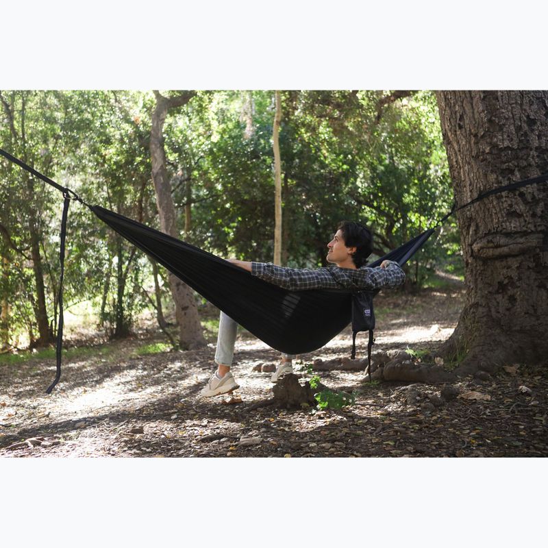 ENO SingleNest Wanderhängematte schwarz / anthrazit 5