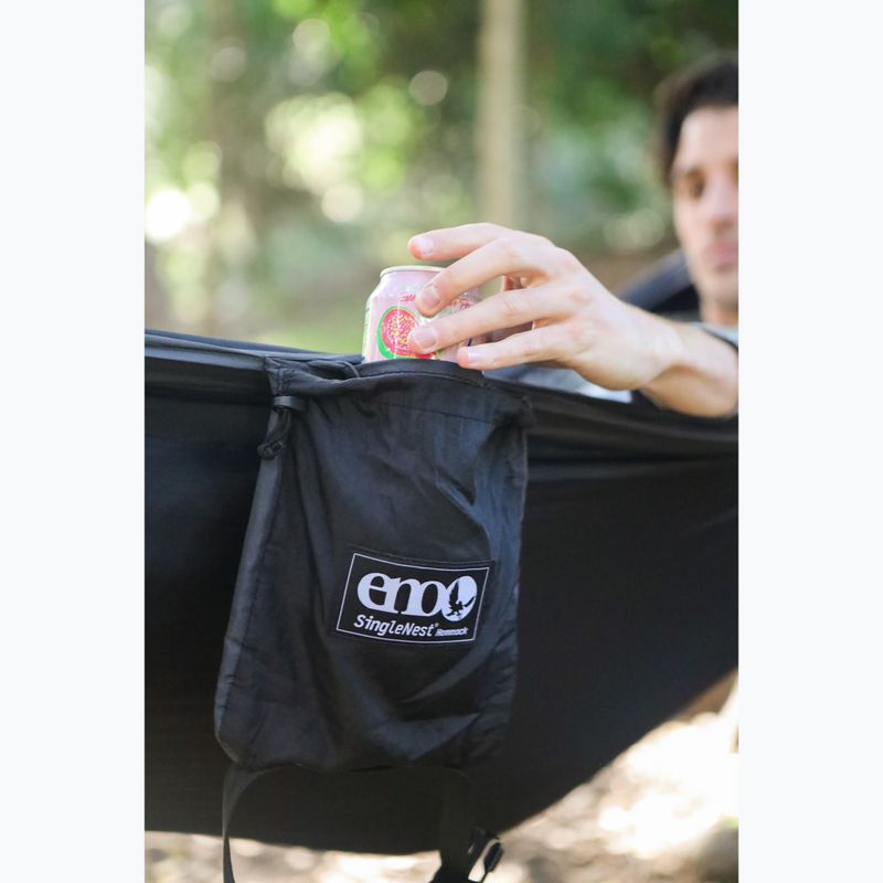 ENO SingleNest Wanderhängematte schwarz / anthrazit 7