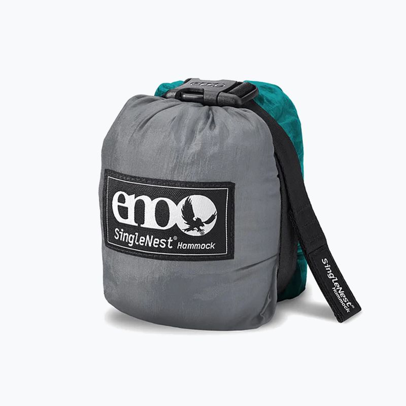 Trekking Outdoor Hängematte ENO Single Nest grey/seafoam 2