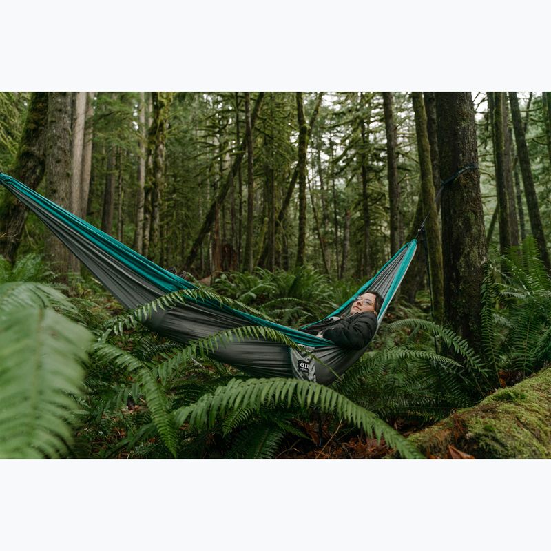 Trekking Outdoor Hängematte ENO Single Nest grey/seafoam 5