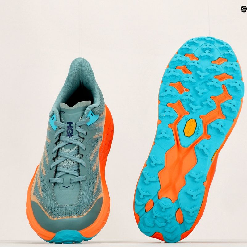 HOKA Speedgoat 5 Herren Laufschuhe grün-orange 1123157-TMOR 12