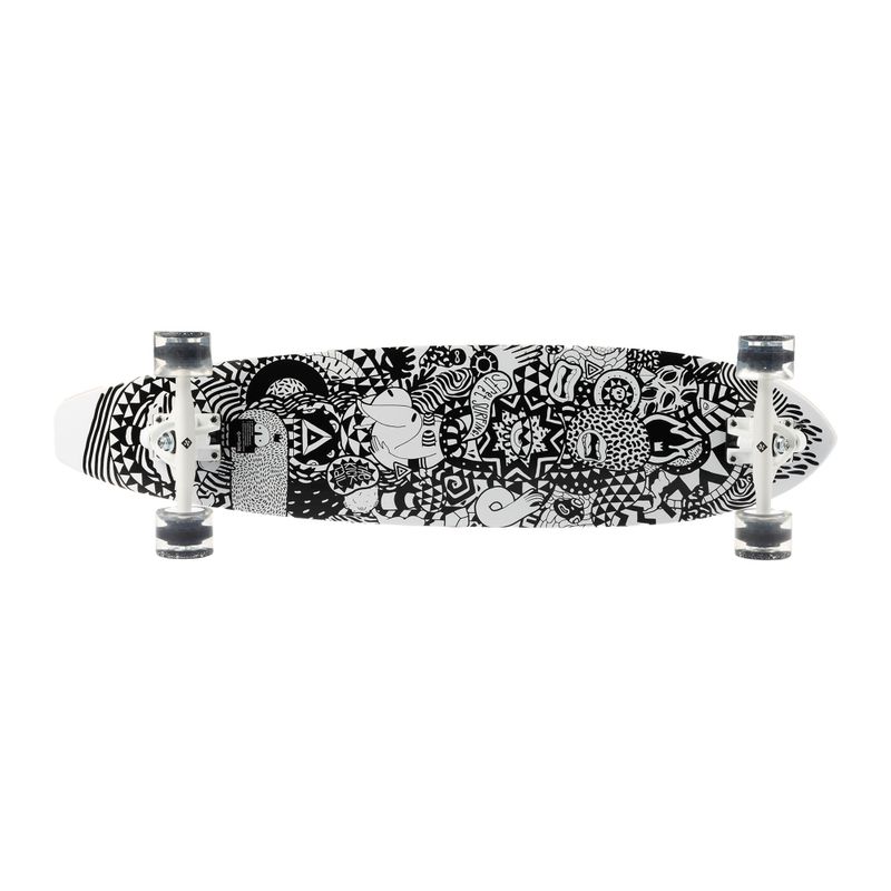 Street Surfing Kicktail 36 Rumble Jungle Surfskateboard schwarz 0614007/2