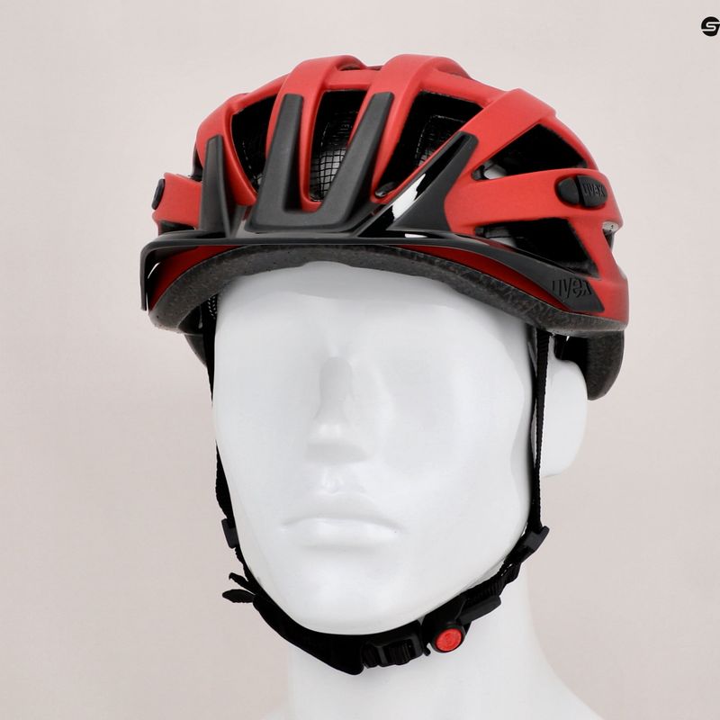 Fahrradhelm UVEX I-vo CC rot/schwarz 41/0/423/30/15 13