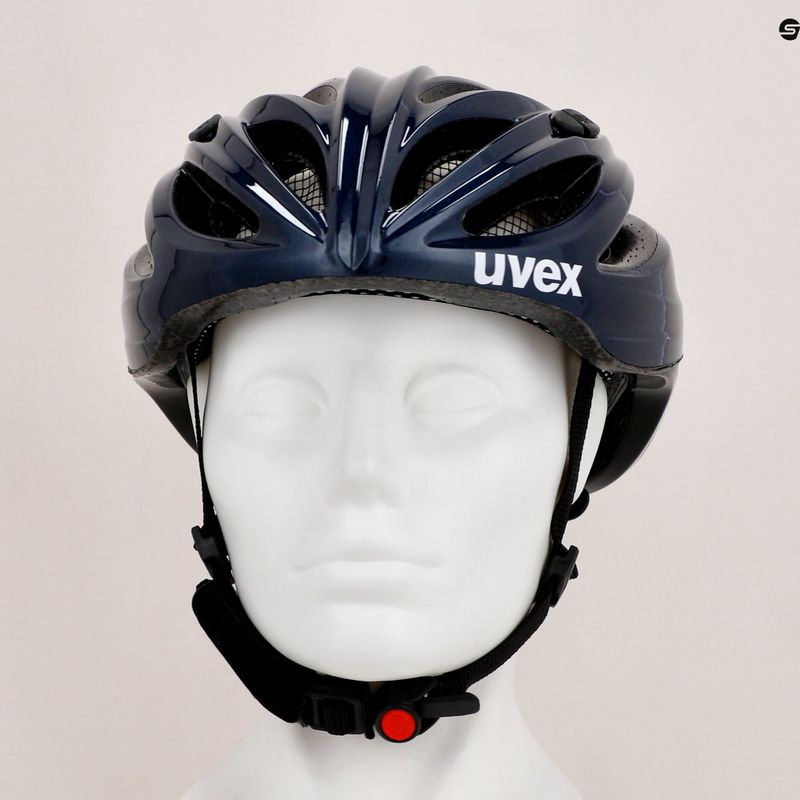 Fahrradhelm UVEX Boss Race blau/schwarz 41/0/229/21/17 12